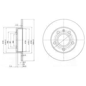 Фото автозапчастини гальмівний диск Drive DP1010110226