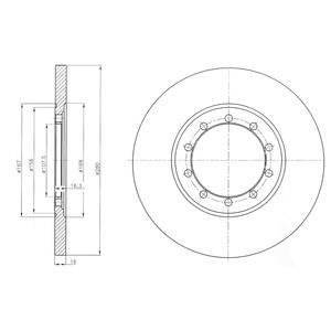 Фото автозапчастини гальмівний диск Drive DP1010110275