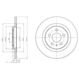 Фото автозапчасти гальмівний диск Drive DP1010110283