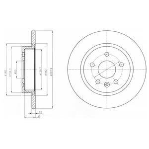 Фото автозапчастини гальмівний диск Drive DP1010110309