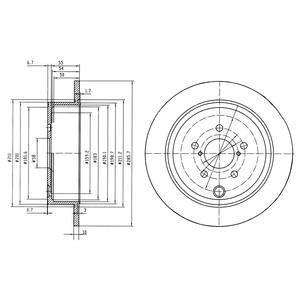 Фото автозапчастини гальмівний диск Drive DP1010110315