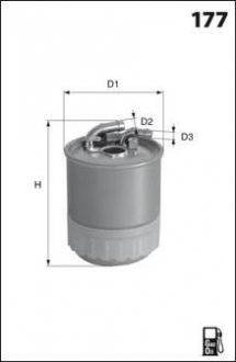 + - Фільтр палива DB A-CLASSE (W169) A 160 CDI 04- Drive DP1110.13.0073 (фото 1)