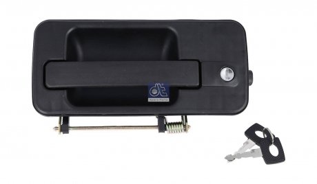 Ручка двери левая наружная черная (+ ключи) MERCEDES ACTROS, ACTROS MP2/MP3, ATEGO, AXOR, AXOR 2, ECONIC 04.96- DT 4.63428 (фото 1)