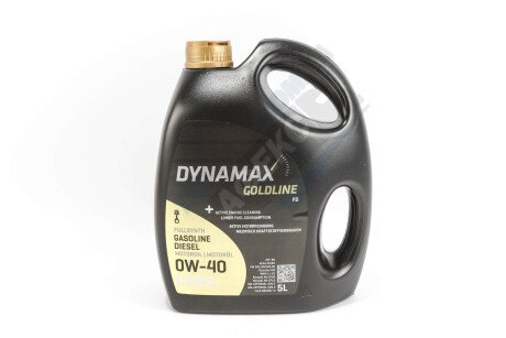 Фото автозапчастини масло моторне GOLDLINE FS 0W40 (5L) Dynamax 502715