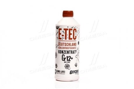 Антифриз концентрат Gt12+ Glycsol кан. п/е 1,5 кг. червоний E-TEC 9588