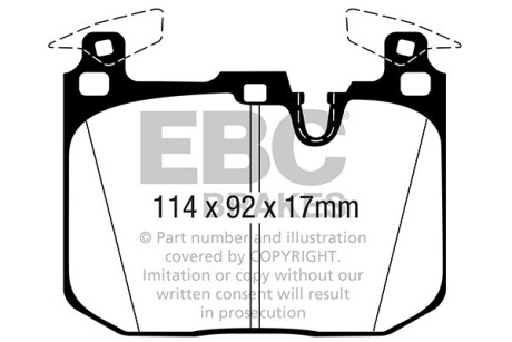 Фото автозапчастини гальмівні колодки, тюнінг EBC DP42360R