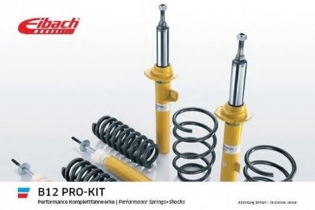 Комплект спортивної підвіски B12 Pro-Kit (785/700 кг;30/25-30 мм) Citroen Saxo (S0, S1) 1.0 X, 1.1 X,SX, 1.4 VTS, 1.6, 1.6 VTR, 1.6 VTS, 1.6 VTL,VTR, 1.5 D 12.96-09.03 EIBACH E90-22-002-01-20 (фото 1)