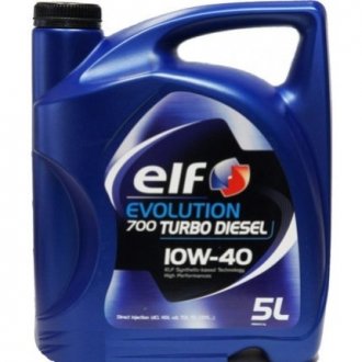 Масло моторне 10W40 EVOL 700 TurboDiesel (5л) ELF 201553