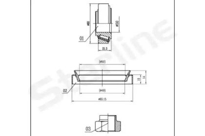 Фото автозапчасти подшипник передней ступицы (комплект) Jumper Ducato Boxer 94-02 (1.4 тонны) ELIGRAN EWB00048