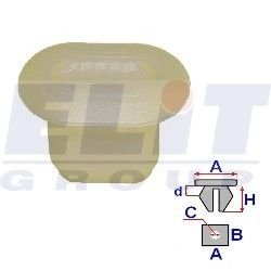 Фото автозапчастини втулка решітки (к-т:10 шт) ELIT C60104