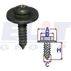 Фото автозапчасти винт воздухозаборника (к-т:10 шт)8,2x17mm ELIT C60361