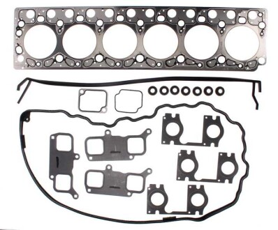Фото автозапчастини комплект прокладок двигуна (верх) MERCEDES ATEGO 1023 A, 1024 A/1023 AK/1023 K/1023, 1023 L/1023, 1023 L, 1024, 1024 L/1024 K/1223 K/1223, 1223 L/1223, 1223 L, 1224, 1224 L/1224 K/1225 AF/1225 F/1226 ELRING 074845