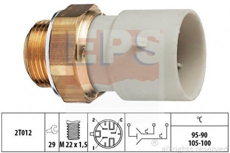Термовимикач вентилятора радіатора EPS 1.850.639 (фото 1)