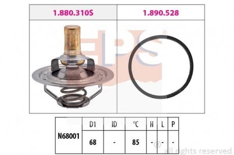 Фото автозапчастини термостат системи охолодження EPS 1.880.310