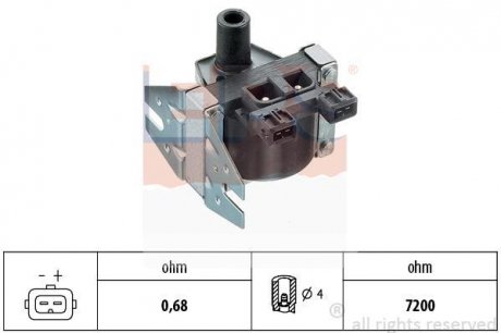 Фото автозапчасти котушка запалювання Opel Kadett/Omega A1,8/2,0 OHC 90- 2,4/2,6/3,0 CIH 90- EPS 1.970.192