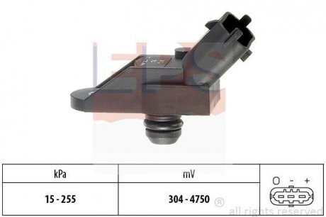 Фото автозапчастини датчик тиску впускного колектора Volvo C70 I, S40 I, S60 I, S70, S80 I, V40, V70 I, V70 II 2.0-3.0 11.96-04.10 EPS 1.993.013