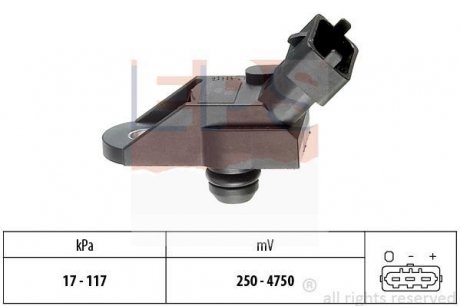 Фото автозапчасти honda датчик тиску у впускному трубопроводі accord vi (ck, cg, ch, cf) 1.6 i (cg7) 98-02 EPS 1.993.053