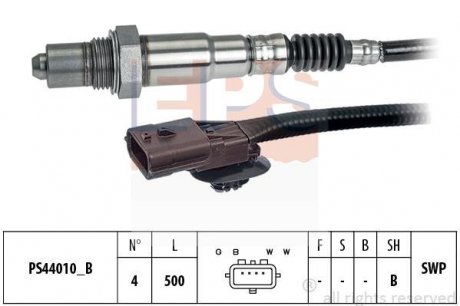 Фото автозапчасти лямбда-зонд (4 конт.) RENAULT, NISSAN EPS 1.998.306 (фото 1)