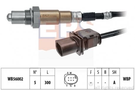 Фото автозапчастини лямбда-зонд Citroen C3/C4 1.4-1.6 VTi 08- EPS 1.998.463 (фото 1)