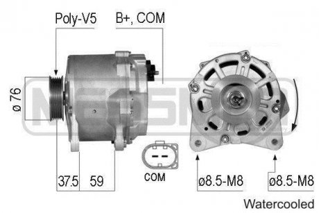 Фото автозапчасти генератор Volkswagen (07L 903 015 B) ERA 210791