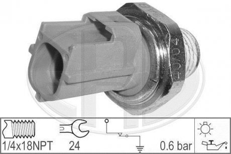 Датчик давления масла (0,6Бар;) FORD TRANSIT 2.4D 01.00-05.06 ERA 330030 (фото 1)