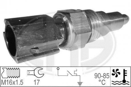 Фото автозапчасти термовыключатель вентилятора MAZDA 121 II, 323 C IV, 323 F IV, 323 S IV, 626 III, MX-5 I 1.3-2.0D 07.87-10.96 ERA 330195