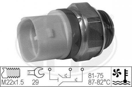 Термовыключатель вентилятора Volkswagen TRANSPORTER IV 2.4D 07.90-09.98 ERA 330222