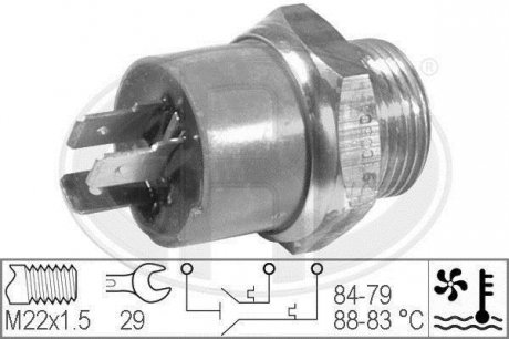 Термовыключатель вентилятора ALFA ROMEO 33; CITROEN BX, C15; PEUGEOT 205 I, 205 II, 305 I, 305 II, 504 1.0-2.3D 07.75-12.00 ERA 330267