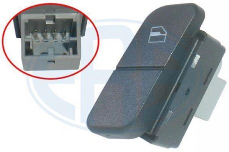 Кнопка піднімання вікна передня права Volkswagen POLO 1.2-1.9D 10.01-11.09 ERA 662388