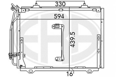 Фото автозапчасти радиатор кондиционера ERA 667081