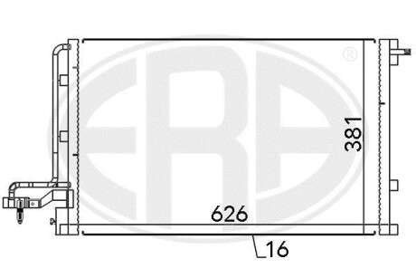 Фото автозапчасти радиатор кондиционера ERA 667146