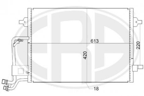 Фото автозапчастини радіатор кондиціонера 3B0260401 Volkswagen ERA 667153