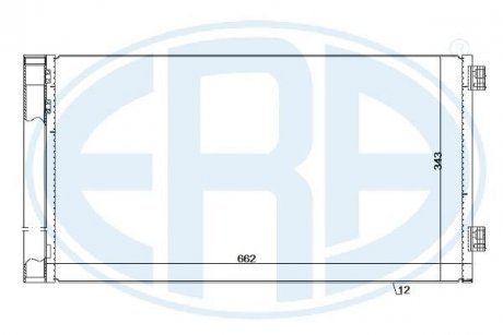 Радиатор кондиционера MINI (R56), (R57), (R58), CLUBMAN (R55), CLUBVAN (R55), COUNTRYMAN (R60), PACEMAN (R61) 1.6/1.6D/2.0D 06.09-10.16 ERA 667249