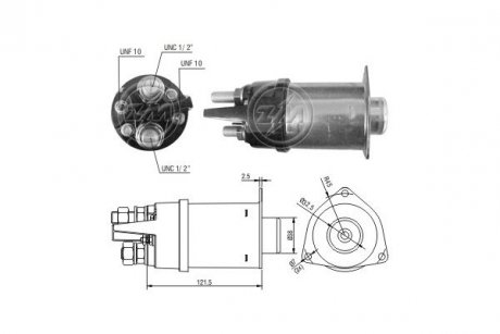 Фото автозапчастини втягуюче реле стартера ERA ZM2456 (фото 1)