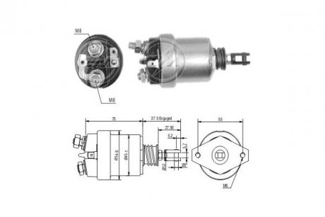 Фото автозапчасти тяговое реле, стартер ERA ZM567