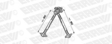 Фото автозапчасти рычаг независимой подвески колеса, подвеска колеса ERREVI 712855