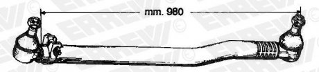 Продольная рулевая тяга ERREVI 712938 (фото 1)