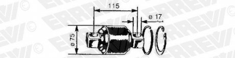 Фото автозапчастини ремонтний комплект важеля ERREVI 730242