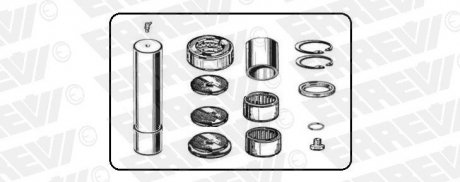 Фото автозапчасти ремкомплект шкворня Renault Midlum ERREVI S11120