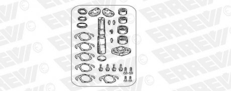 Фото автозапчасти рем. к-т шкворня, к-т на ось (на 1 сторону) ERREVI S11899