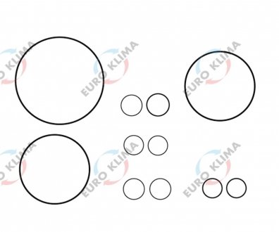 Фото автозапчастини прокладка к-кт кондиціонера Euroklima EK2078