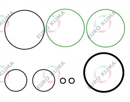 Фото автозапчастини прокладка к-кт кондиціонера Euroklima EK2321