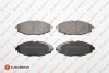 Фото автозапчасти колодки тормозные (передние) Daewoo Lanos/Sens/Matiz 97-/Chevrolet Matiz/Spark 05- EUROREPAR 1617261680 (фото 1)