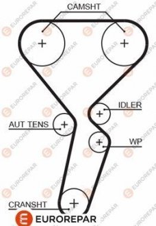 Фото автозапчасти 4010350000 РЕМ?НЬ ГРМ EUROREPAR 1633132180