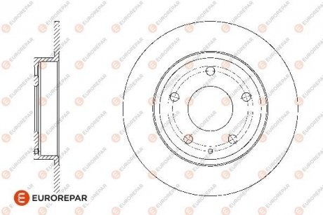 Фото автозапчасти 8708309198 ДИСК ГАЛЬМ?ВНИЙ ЗАДН?Й 2ШТ. EUROREPAR 1676008480