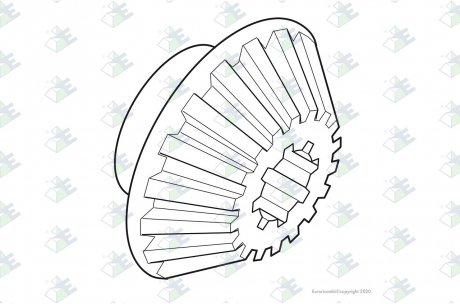 Фото автозапчастини конічна шестерня диф. Z-20 65CF/75CF/85CF/95CF EURORICAMBI 18170003