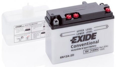 Стартерная аккумуляторная батарея EXIDE 6N12A-2D