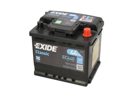 Акумулятор Classic - 44Ah| EN 360 | 207x175x190 (ДхШхВ) EXIDE EC440 (фото 1)