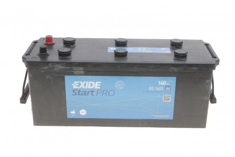 Акумулятор 12V 140Ah/800A STARTPRO (L+ стандартний полюс) 513x189x223 B00 - без опори (стартер) EXIDE EG1403 (фото 1)