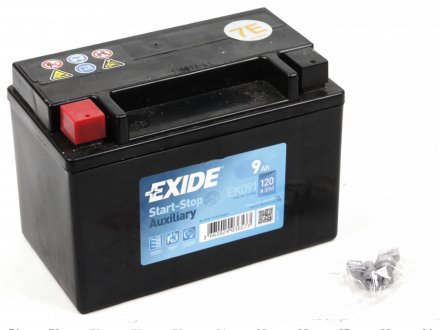 Аккумуляторная батарея 9Ah/120A (150x90x105/+L) (Start-Stop/вспомогательная) EXIDE EK091